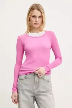 Лонгслив Miss Sixty, розовый