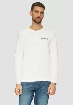 Лонгслив MIT HENLEY AUSSCHNITT s.Oliver, белый