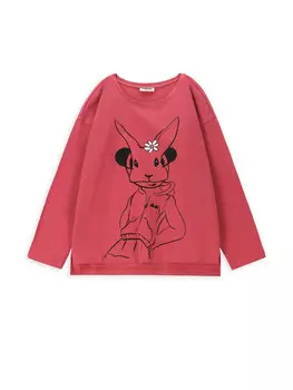 Лонгслив MOKIDA T-shirt mit langen rmeln, красный