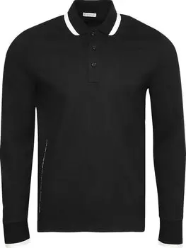 Лонгслив Moncler Genius Long-Sleeve Polo 'Black', черный