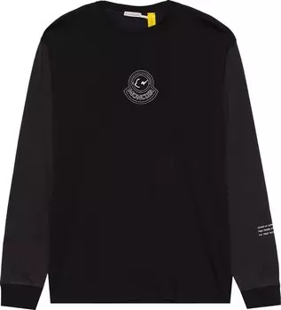 Лонгслив Moncler Genius x Frgmnt Hiroshi Fujiwara Long-Sleeve Tee 'Black', черный