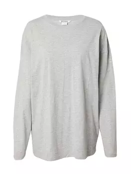 Лонгслив Monki, светло-серый