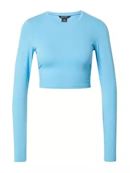 Лонгслив Monki, светло-синий