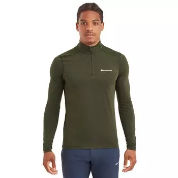 Лонгслив Montane Dart XT Half Zip, зеленый