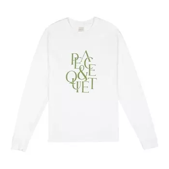 Лонгслив Museum of Peace &amp; Quiet Serif Long-Sleeve 'White', белый