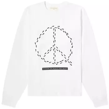 Лонгслив Museum Of Peace And Quiet Peaceful Path Long Sleeve T-Shirt, белый