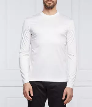 Лонгслив мужской Emporio Armani Slim Fit, белый