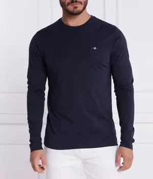 Лонгслив мужской Gant облегающий, синий