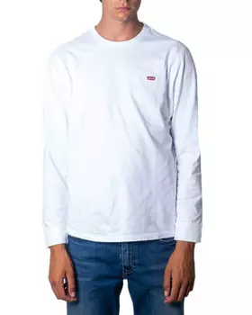 Лонгслив мужской Levis однотонный, белый