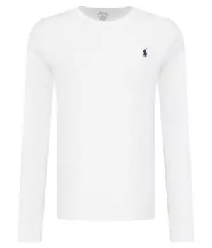 Лонгслив мужской Polo Ralph Lauren хлопковый базовый, белый