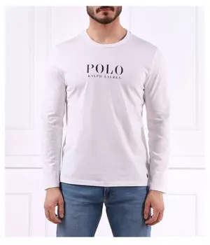 Лонгслив мужской Polo Ralph Lauren с длинным рукавом, белый