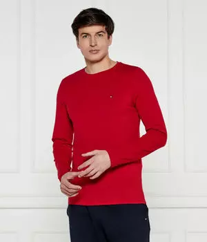 Лонгслив мужской Tommy Hilfiger из органического хлопка, красный