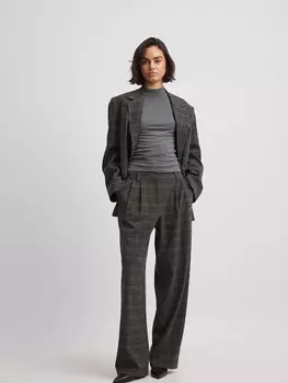 Лонгслив NA-KD Shirt, серый