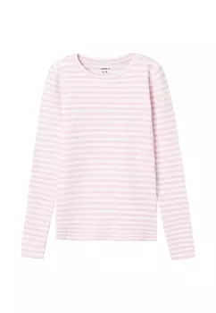 Лонгслив name it Langarmshirt NMFSURAJA XSL LS TOP, цвет parfait pink