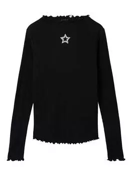 Лонгслив name it Longsleeve Rumala, черный