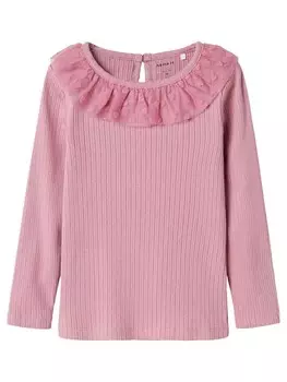 Лонгслив name it Najas, розовый