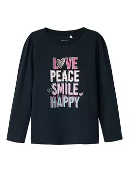 Лонгслив name it Nemmy, цвет dunkelblau/rosa