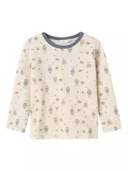 Лонгслив NAME IT Shirt, бежевый