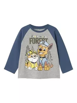 Лонгслив NAME IT Shirt Paw Patrol, серый