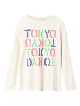 Лонгслив Name It VIOLET, кремовый