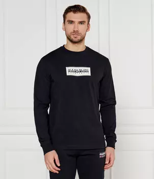 Лонгслив Napapijri Regular Fit, черный