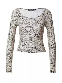 Лонгслив Nasty Gal, бежевый