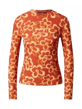 Лонгслив Nasty Gal, цвет Orange/Peach/Neon Orange