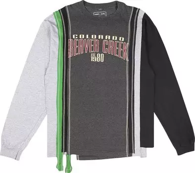 Лонгслив Needles Rebuild 7 Cuts Long-Sleeve Tee 'Assorted', разноцветный