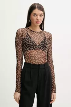 Лонгслив Never Fully Dressed, коричневый