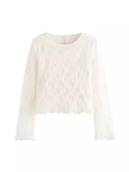 Лонгслив Next Shirt, белый