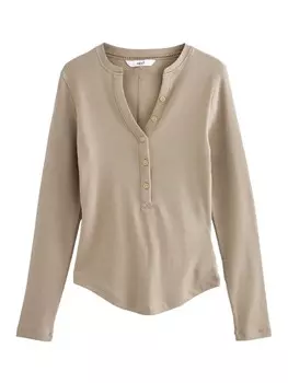 Лонгслив Next Shirt, бежевый