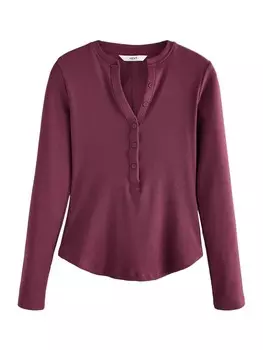 Лонгслив Next Shirt, бордовый