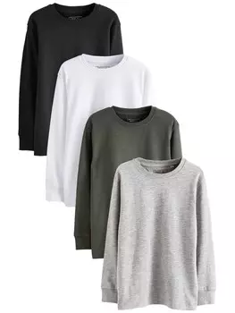 Лонгслив Next Shirt, цвет grey/olive/white