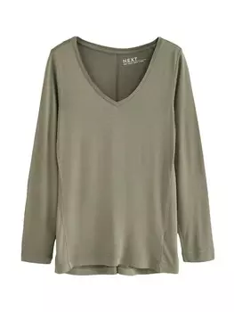 Лонгслив Next Shirt, хаки