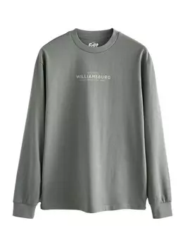 Лонгслив Next Shirt, хаки