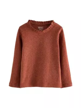 Лонгслив Next Shirt, коричневый