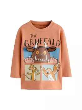 Лонгслив Next Shirt, коричневый