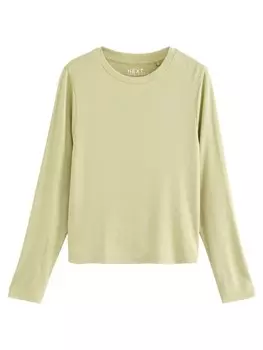 Лонгслив Next Shirt, лаймовый