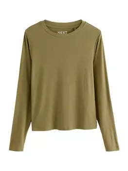 Лонгслив Next Shirt, оливковый