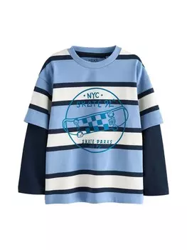 Лонгслив Next Shirt, синий