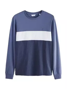 Лонгслив Next Shirt, синий/темно-синий
