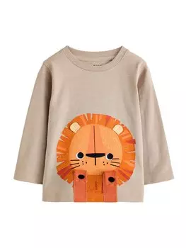 Лонгслив Next Shirt, светло-бежевый