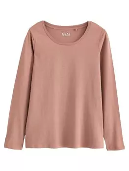 Лонгслив Next Shirt, темно-розовый