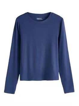 Лонгслив Next Shirt, темно-синий