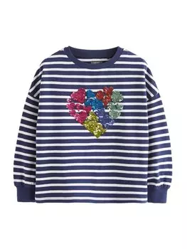 Лонгслив Next Shirt, темно-синий