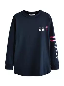 Лонгслив Next Shirt, темно-синий