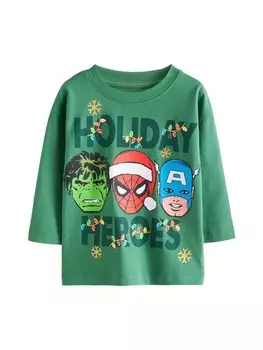 Лонгслив Next Shirt, зеленый