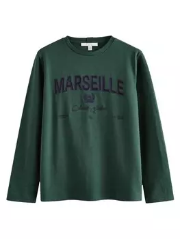 Лонгслив Next Shirt, зеленый