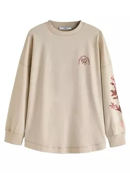 Лонгслив Next Shirt, зеленый