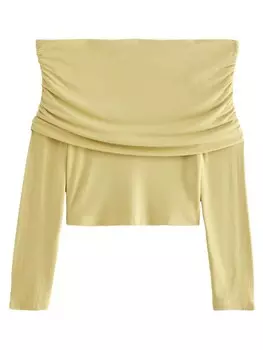 Лонгслив Next Shirt, желтый